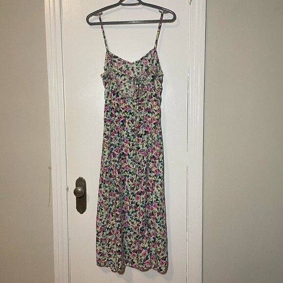 Zara FLOWER PRINTED MIDI DRESS SIZE M - Picture 10 of 12